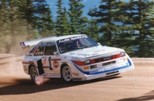car racing at pikes peak international hill climb