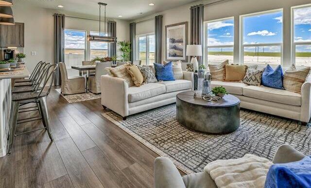 challenger homes model home living room interior