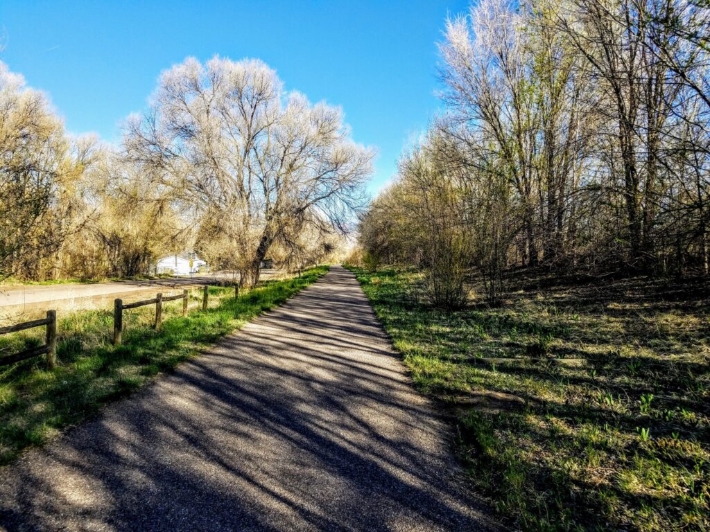 Rock Island Regional Trail on a sunny day