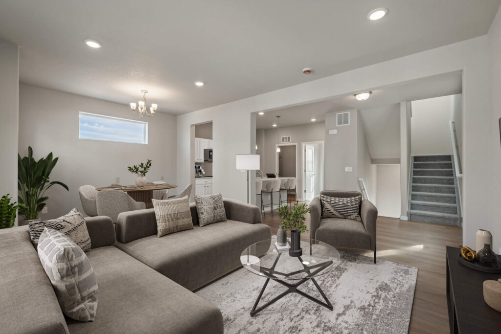 Interior of the Columbia model home by Challenger Homes