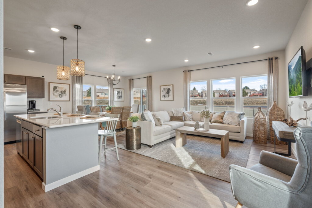 Challenger Homes furnished model home interior