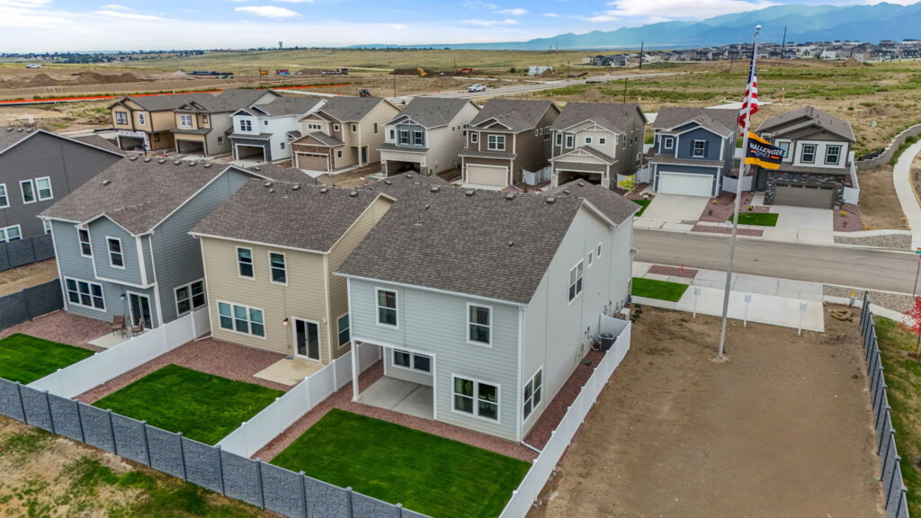 home place ranch by challenger homes aerial view
