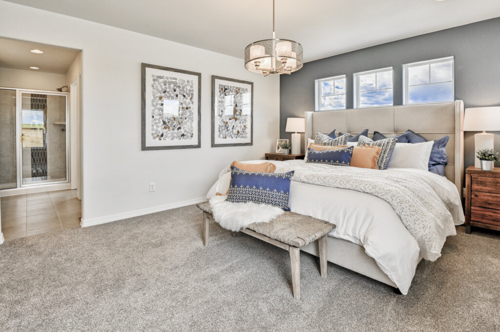 Challenger Homes model home bedroom interior