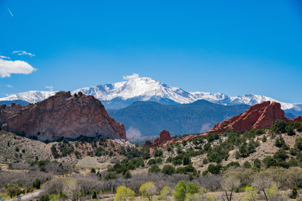 Beautiful landscape of the famous Garden of the Gods