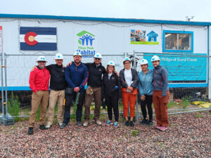 challenger homes team working for habitat for humanity
