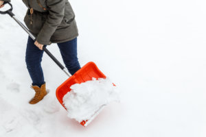 shoveling snow